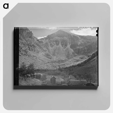 アートパネル-Bridal Veil Falls and Mine, Telluride
 - ラッセル リー Canvas.