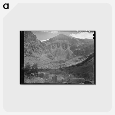 アートポストカード-Bridal Veil Falls and Mine, Telluride
 - ラッセル リー Postcard.