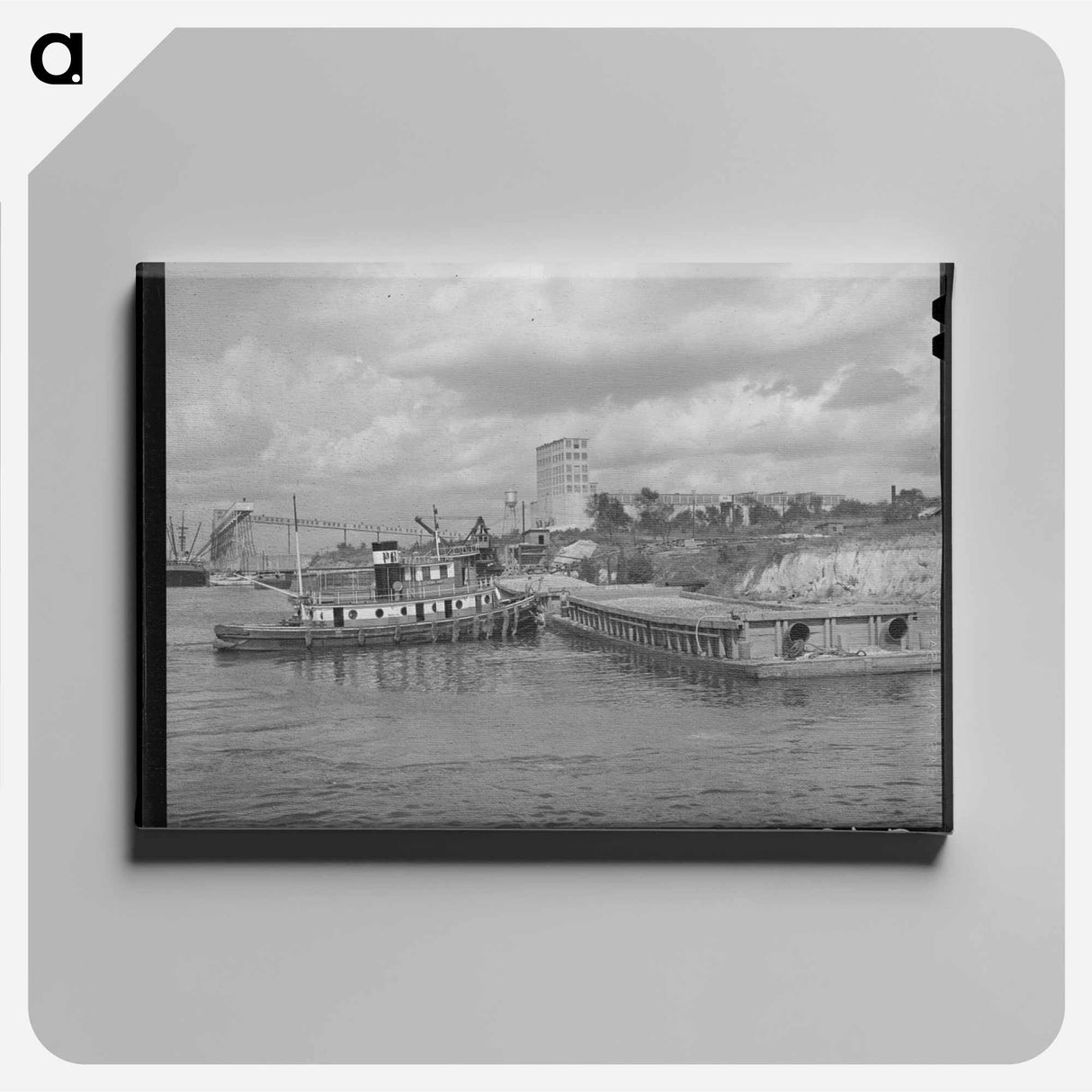 アートパネル-Flour Mill and Docks, Port of Houston
 - ラッセル リー Canvas.