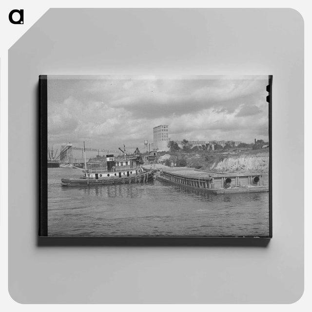 アートパネル-Flour Mill and Docks, Port of Houston
 - ラッセル リー Canvas.
