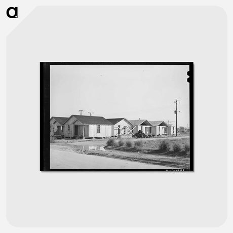 アートポストカード-Cheap Houses Under Construction
 - ラッセル リー Postcard.