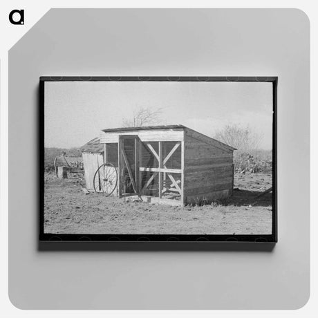 アートパネル-Chicken Coop, Santa Maria, Texas
 - ラッセル リー Canvas.