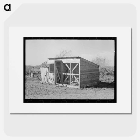 アートポスター-Chicken Coop, Santa Maria, Texas
- ラッセル リー Poster.