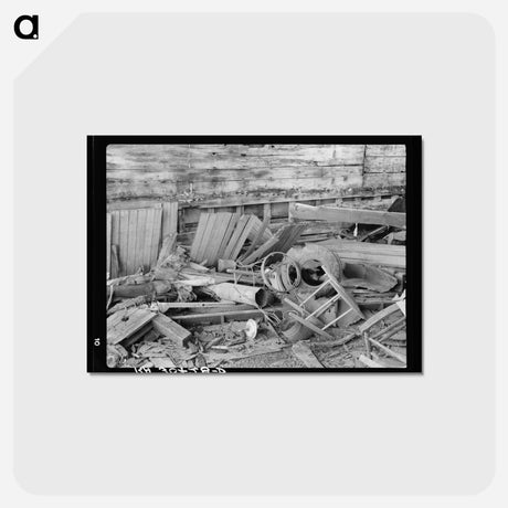 アートポストカード-Interior of Old Saloon
 - ラッセル リー Postcard.