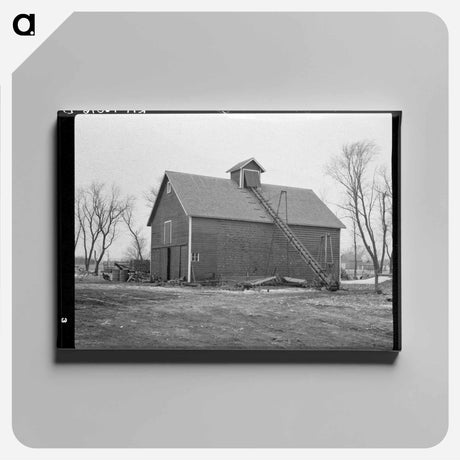 アートパネル-Corn Crib on the Inman Farm
 - ラッセル リー Canvas.