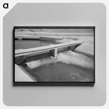 アートパネル-Maricopa Irrigation Ditch Detail
 - ラッセル リー Canvas.