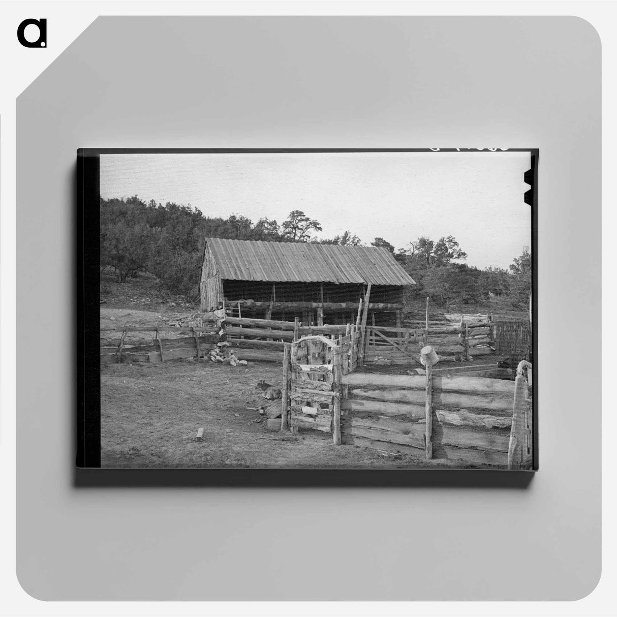 アートパネル-Pie Town Homestead
 - ラッセル リー Canvas.