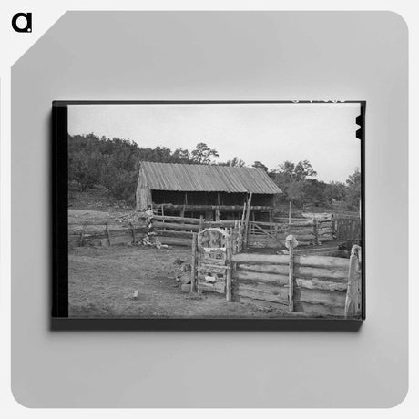 アートパネル-Pie Town Homestead
 - ラッセル リー Canvas.