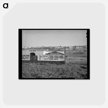 アートポストカード-Lumber Company Sign
 - ラッセル リー Postcard.