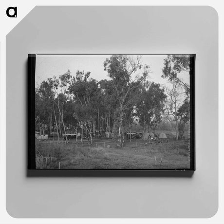 アートパネル-Mission Valley Tent Camp
 - ラッセル リー Canvas.