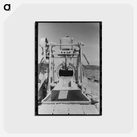 アートポストカード-Concrete Mixer at Road Builders' Camp
 - ラッセル リー Postcard.