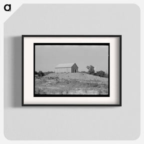 アートポスター-Barn on a Hummock
 - ラッセル リー Poster.