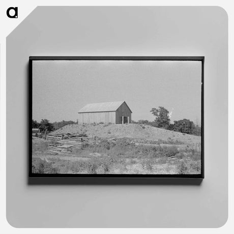 アートパネル-Barn on a Hummock
 - ラッセル リー Canvas.
