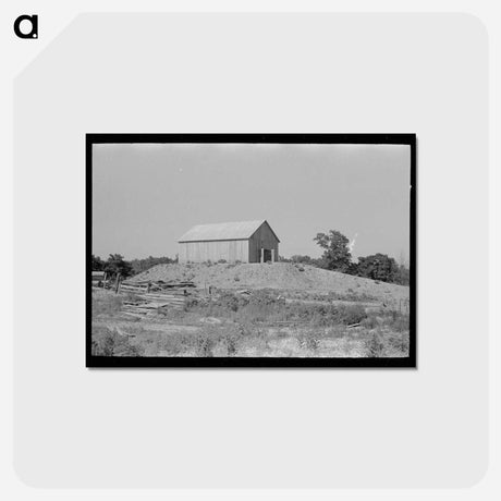 アートポストカード-Barn on a Hummock
 - ラッセル リー Postcard.