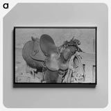 アートパネル-Cowboy Saddle Detail
 - ラッセル リー Canvas.