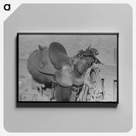 アートパネル-Cowboy Saddle Detail
 - ラッセル リー Canvas.
