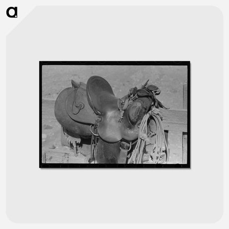 アートポストカード-Cowboy Saddle Detail
 - ラッセル リー Postcard.