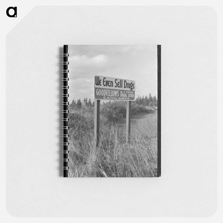 アートメモ帳-Cathlamet Sign
 - ラッセル リー Memo.