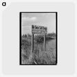 アートポストカード-Cathlamet Sign
 - ラッセル リー Postcard.