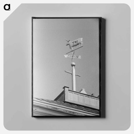 アートパネル-Weather Vane and Cattle Brand
 - ラッセル リー Canvas.