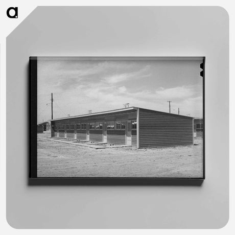 アートパネル-Migratory Labor Camp Shelter
 - ラッセル リー Canvas.