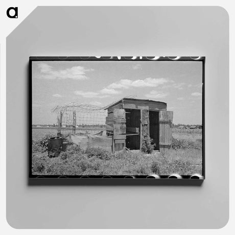 アートパネル-Combination Henhouse and Privy
 - ラッセル リー Canvas.