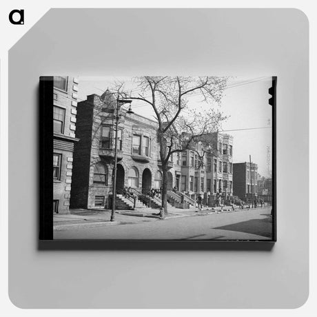 アートパネル-Chicago Brownstones
 - ラッセル リー Canvas.