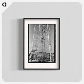 アートポスター-Cable Tool Driller at Oil Well
 - ラッセル リー Poster.