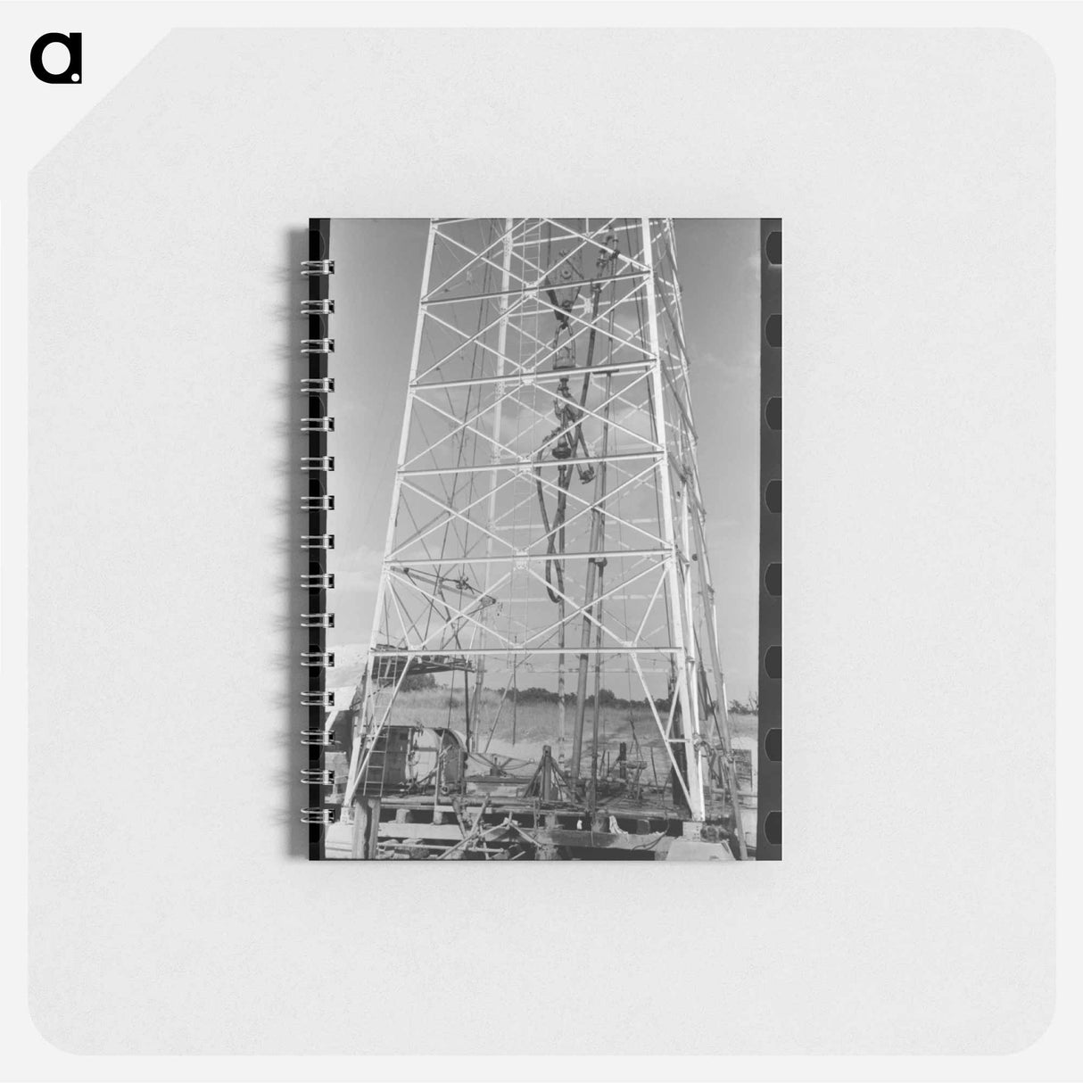 アートメモ帳-Cable Tool Driller at Oil Well
 - ラッセル リー Memo.