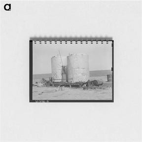 アートメモ帳-Gasoline Tanks, Ralls, Texas
 - ラッセル リー Memo.