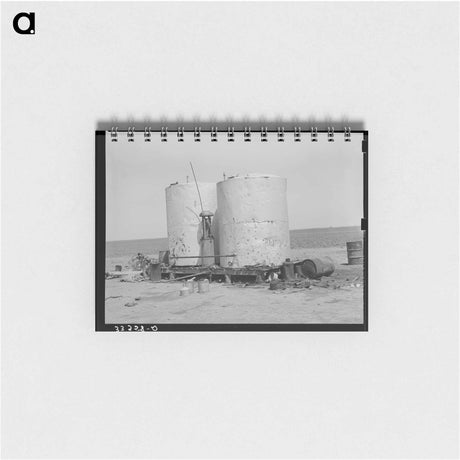 アートメモ帳-Gasoline Tanks, Ralls, Texas
 - ラッセル リー Memo.