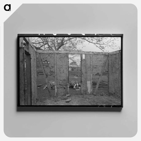 アートパネル-Old House Construction
 - ラッセル リー Canvas.
