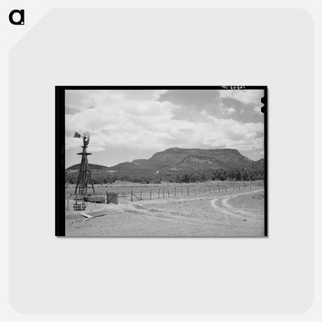 アートポストカード-Farm Land, Pie Town
 - ラッセル リー Postcard.