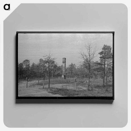 アートパネル-Remains of a House Destroyed by Fire
 - ラッセル リー Canvas.