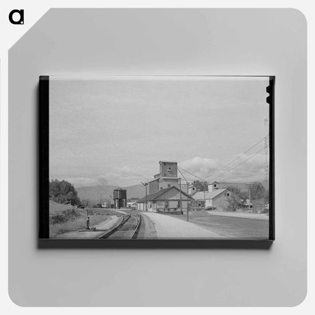 アートパネル-Bonners Ferry Railroad Station
 - ラッセル リー Canvas.