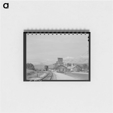 アートメモ帳-Bonners Ferry Railroad Station
 - ラッセル リー Memo.