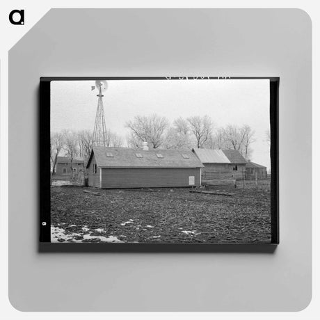 アートパネル-Al Richards' Hog House
 - ラッセル リー Canvas.