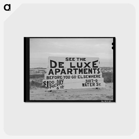 アートポストカード-Deluxe Apartments For Rent
 - ラッセル リー Postcard.