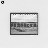 アートメモ帳-Roundhouse and Turntable at Durango
 - ラッセル リー Memo.