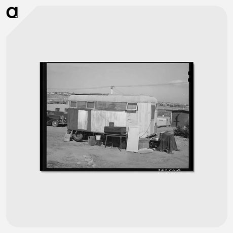 アートポストカード-Unmovable Trailer Court
 - ラッセル リー Postcard.