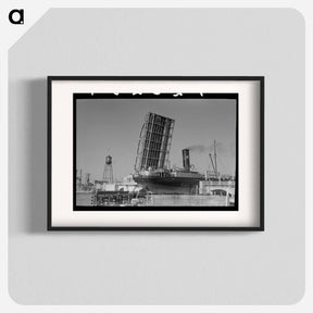 アートポスター-Corpus Christi Drawbridge
 - ラッセル リー Poster.