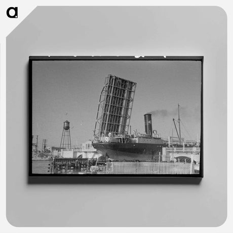 アートパネル-Corpus Christi Drawbridge
 - ラッセル リー Canvas.