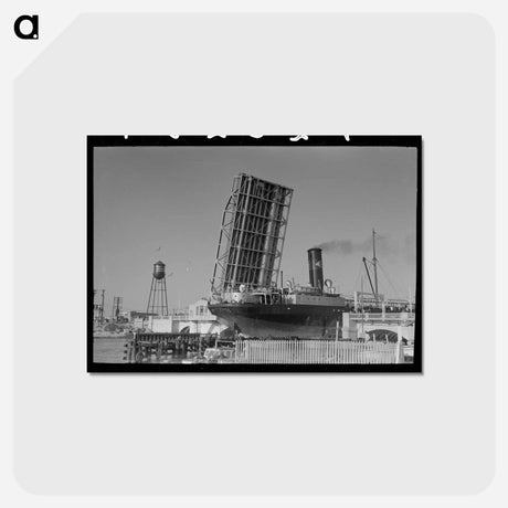 アートポストカード-Corpus Christi Drawbridge
 - ラッセル リー Postcard.