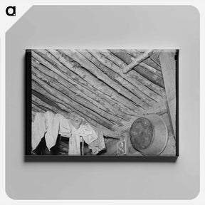 アートパネル-Elmer Thompson's Shack Roof
 - ラッセル リー Canvas.