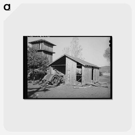 アートポストカード-Tehama County Farm
 - ラッセル リー Postcard.