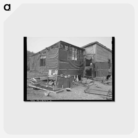 アートポストカード-Farmhouse, Williams County
 - ラッセル リー Postcard.
