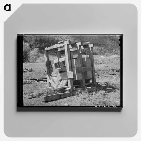 アートパネル-Telluride Gold Mill Equipment
 - ラッセル リー Canvas.