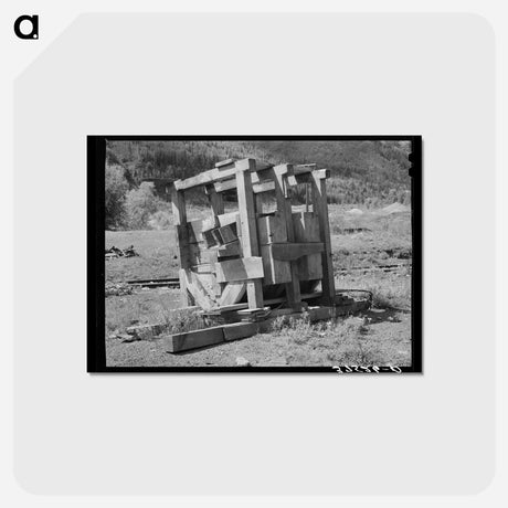 アートポストカード-Telluride Gold Mill Equipment
 - ラッセル リー Postcard.