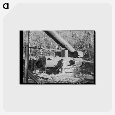 アートポストカード-Hardin Mine Boiler
 - ラッセル リー Postcard.