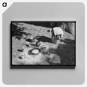 アートパネル-Camp Fire of Migrants
 - ラッセル リー Canvas.
